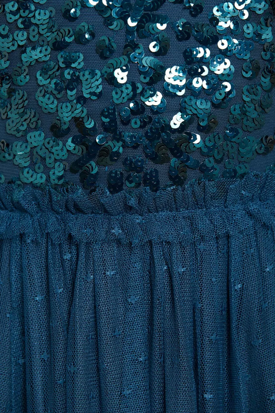 Evening Dresses | Embellished Dresses^Needle & Thread Sequin Wreath Bodice Off-Shoulder Ankle Gown Blue