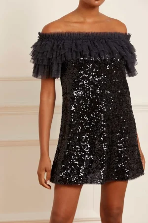 Mini Dresses^Needle & Thread Stephanie Micro Mini Dress Black