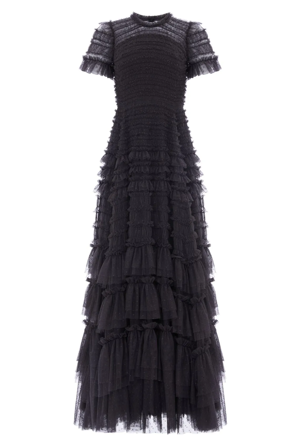 Evening Dresses | Responsibly Sourced^Needle & Thread Valentine Ruffle Gown Black