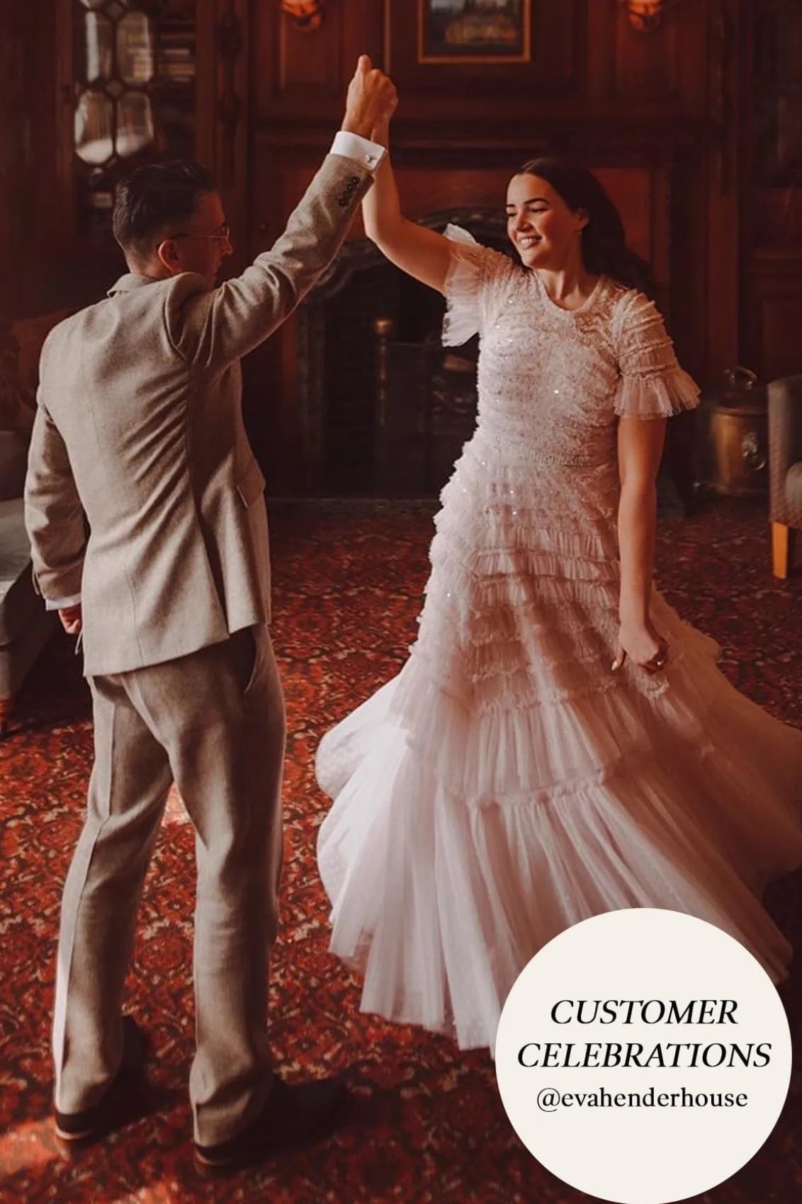 Bridal | Mummy & Me^Needle & Thread Valentine Ruffle Gown Champagne