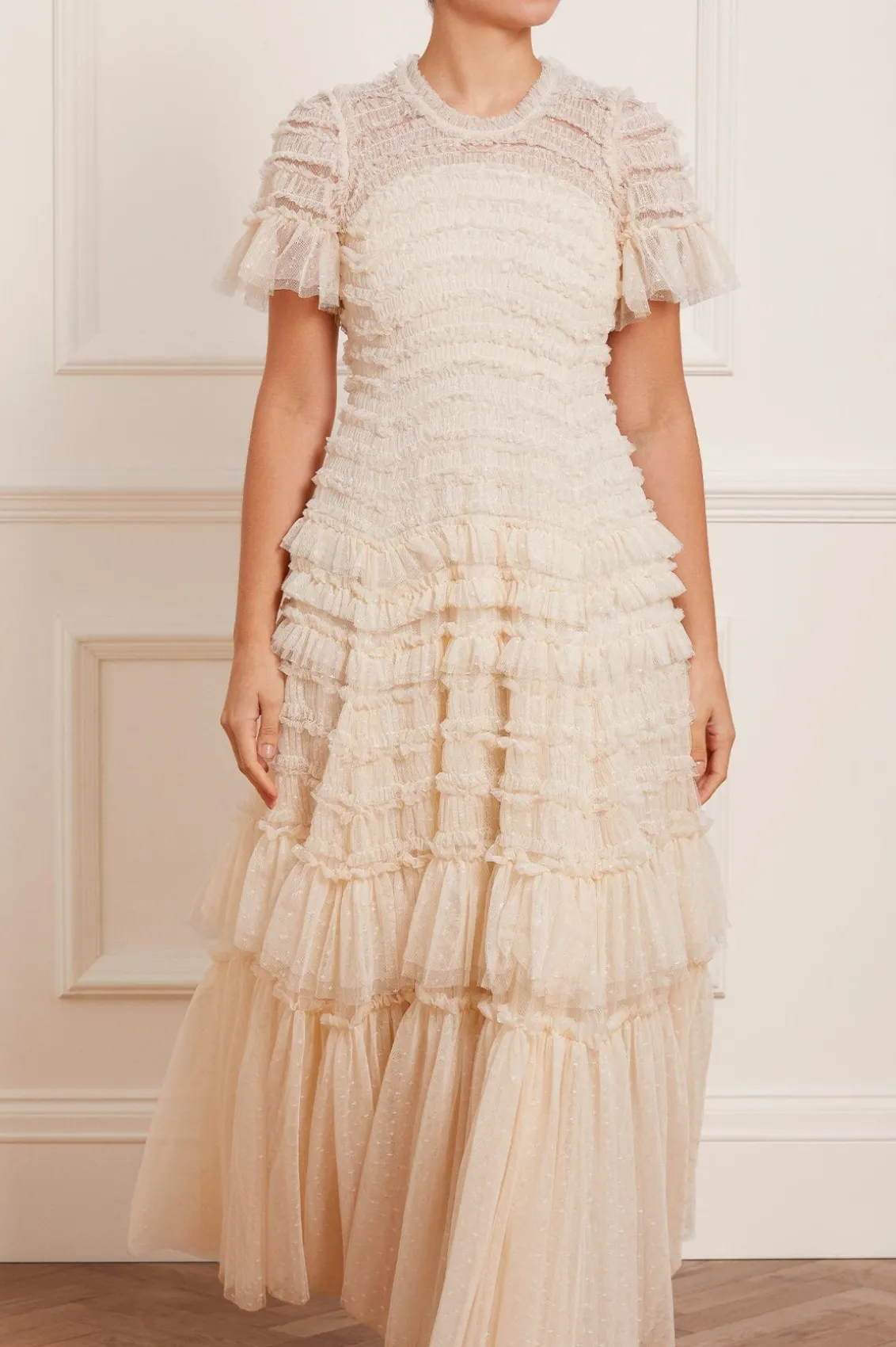 Bridal | Mummy & Me^Needle & Thread Valentine Ruffle Gown Champagne