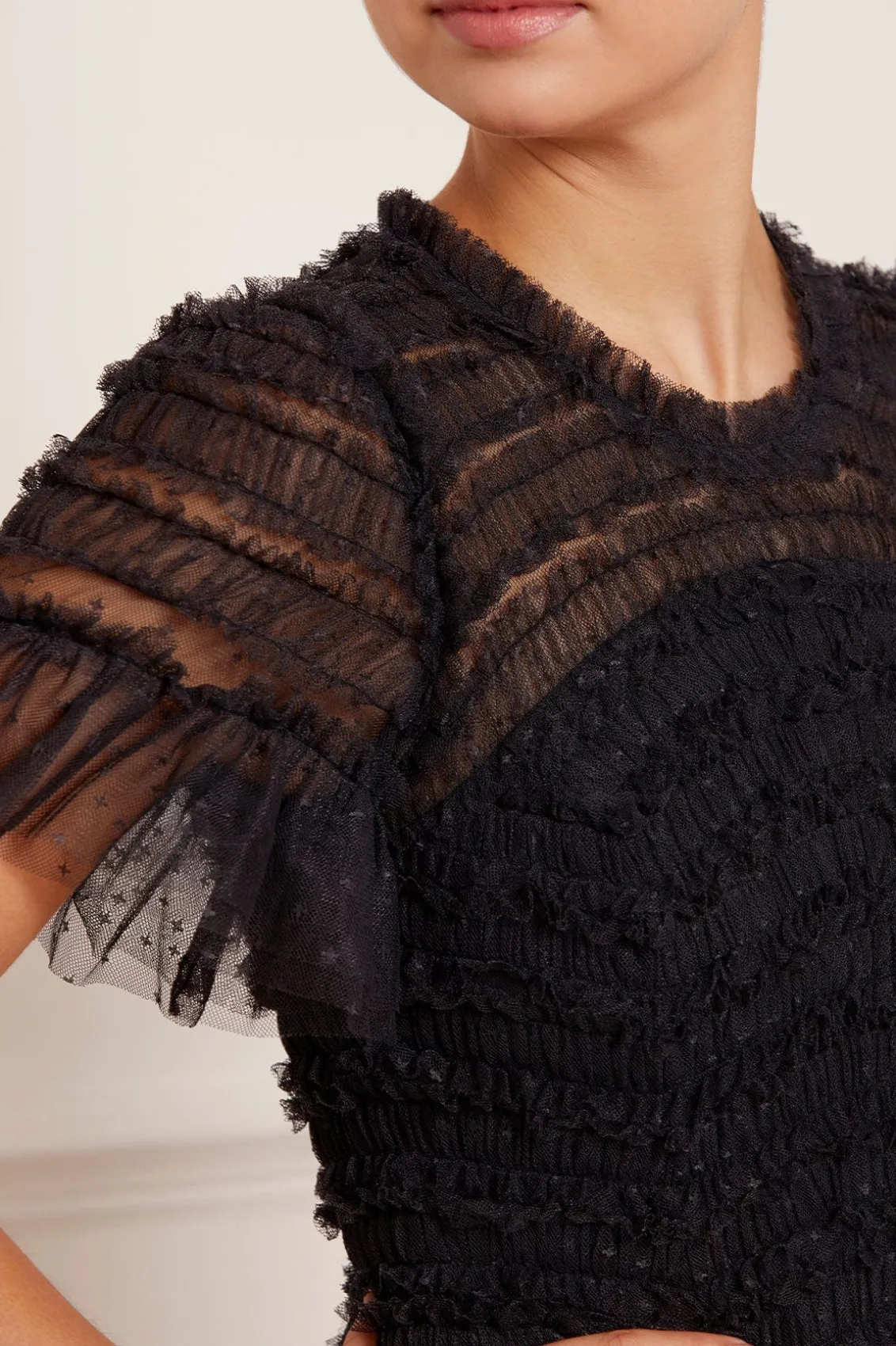 Evening Dresses | Responsibly Sourced^Needle & Thread Valentine Ruffle Gown Black