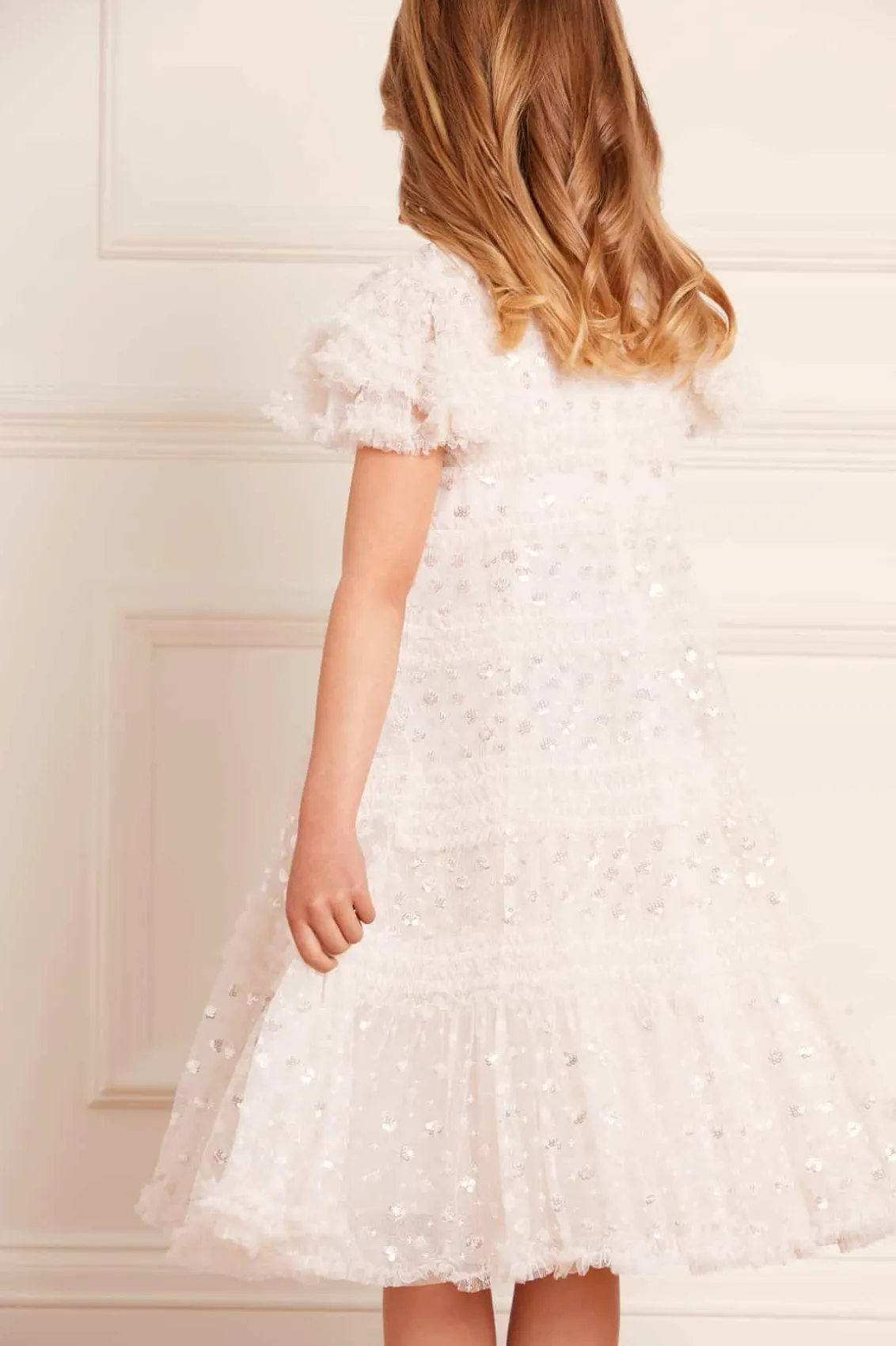 Mummy & Me | Flower Girl^Needle & Thread Vivian Kids Dress Champagne