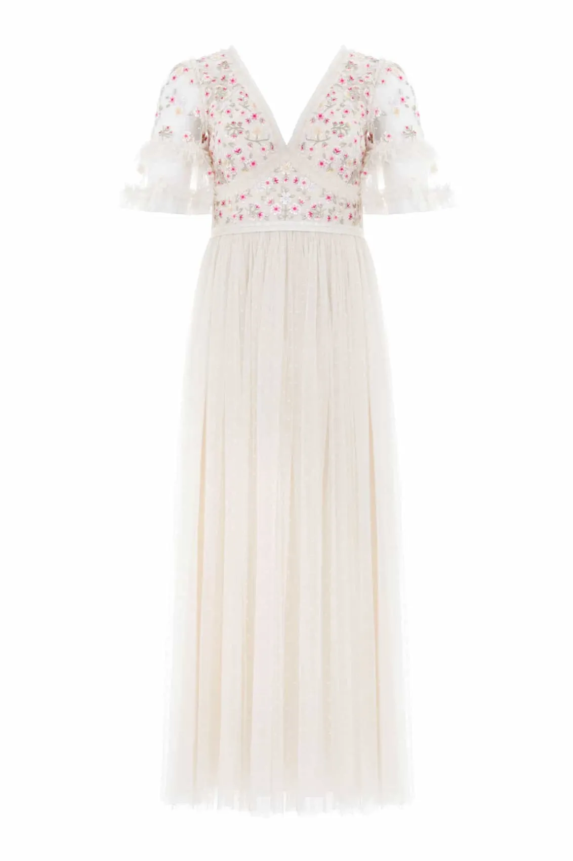 Bridesmaid | Mummy & Me^Needle & Thread Wildflower Ditsy Bodice Ankle Gown Champagne