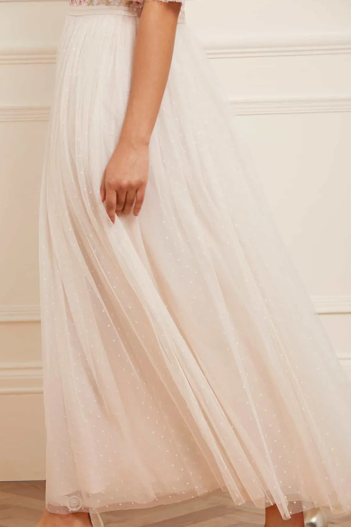 Bridesmaid | Mummy & Me^Needle & Thread Wildflower Ditsy Bodice Ankle Gown Champagne