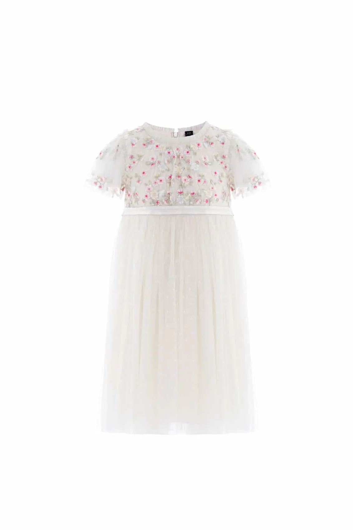 Mummy & Me | Kids Embroidered Dresses^Needle & Thread Wildflower Ditsy Bodice Kids Dress Champagne