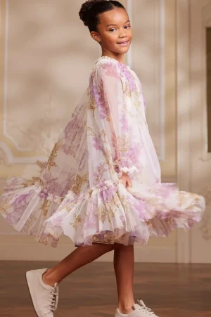 Kids Printed Dresses^Needle & Thread Wisteria Long Sleeve Kids Dress Multi